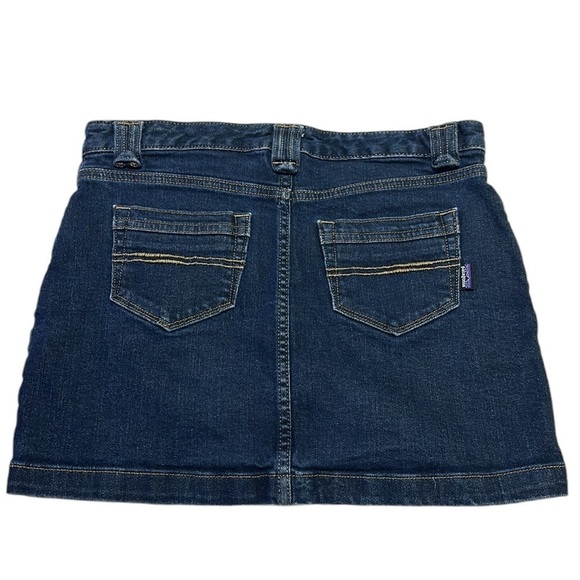 Patagonia Dark Wash DenimMini Skirt with Double Wide Belt Loops Size 4 - Picture 2 of 7